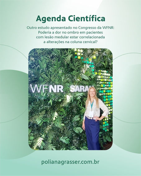 Outro estudo apresentado no Congresso da WFNR: Poderia a dor no ombro em pacientes com lesão medular estar correlacionada a alterações na coluna cervical?