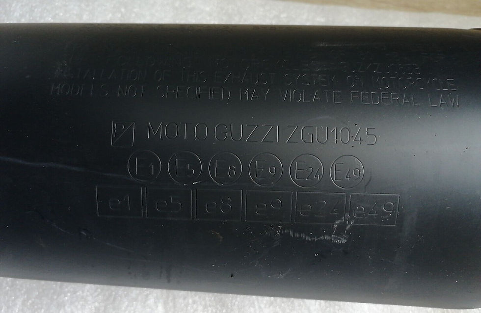 Auspuff rechts Moto Guzzi V7 2B009566 2B006698 | Motours Motorräder