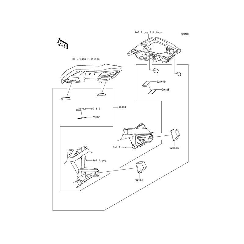 Kofferhalter Kawasaki Versys KLE 650 99994-0537