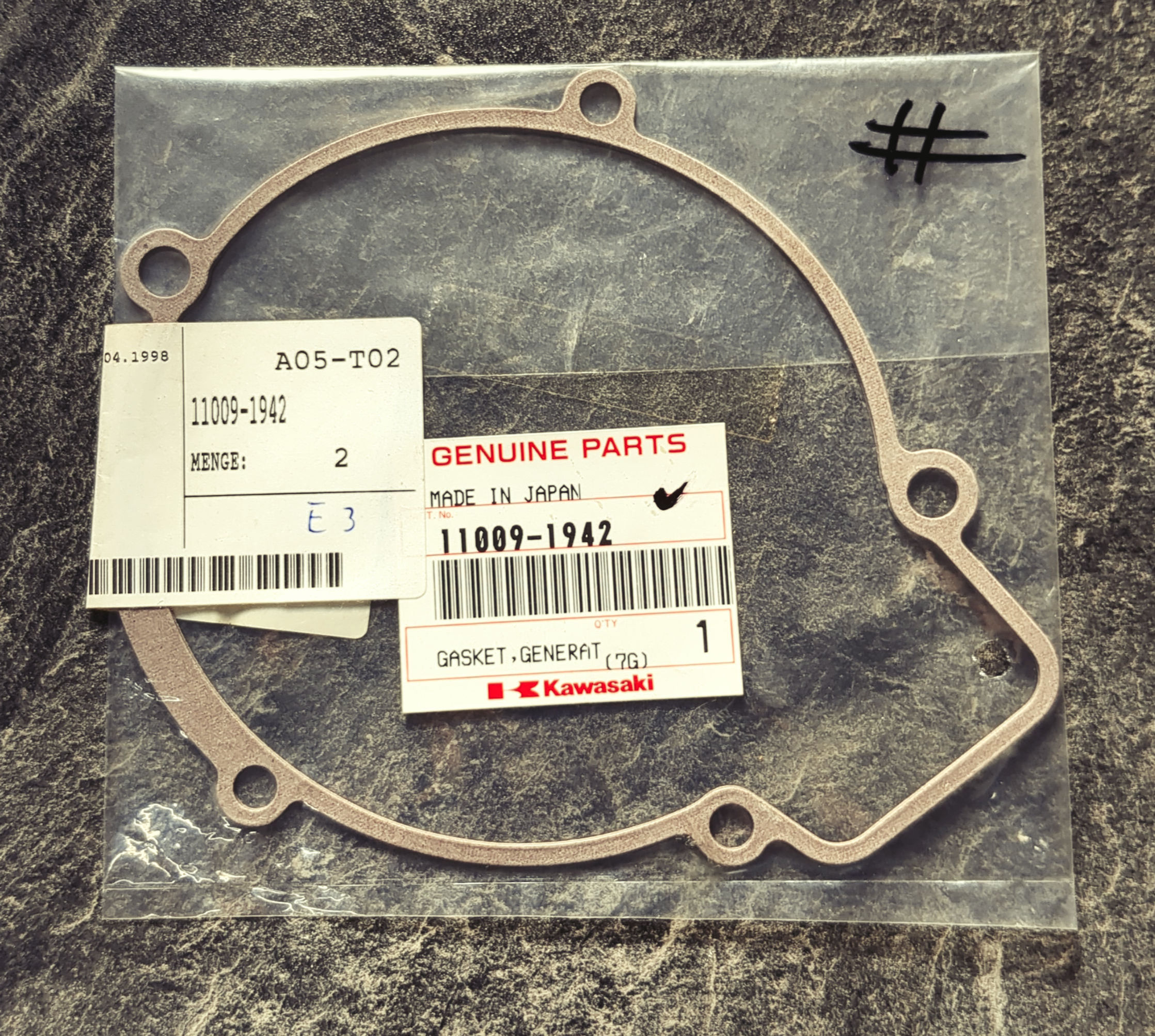 Lichtmaschinendeckel Dichtung Kawasaki KDX KMX 125 200