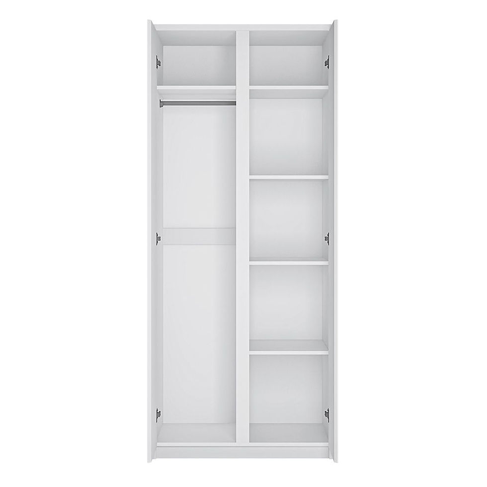 Fulton 2 Door Wardrobe – White