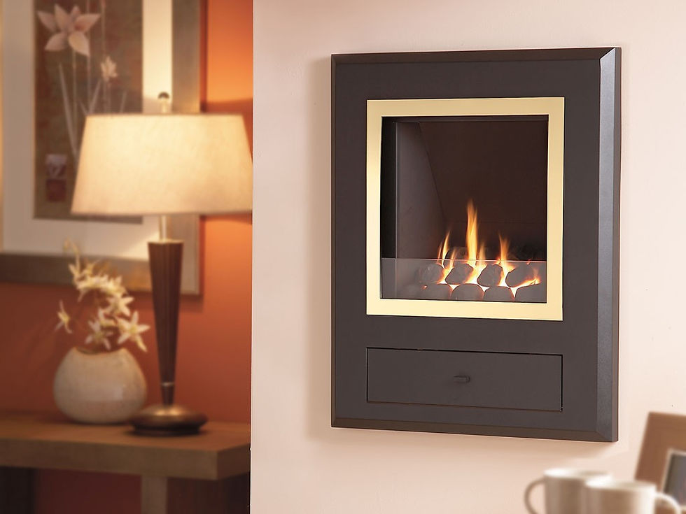 Flavel Finesse Gas Fire Brass & Coal