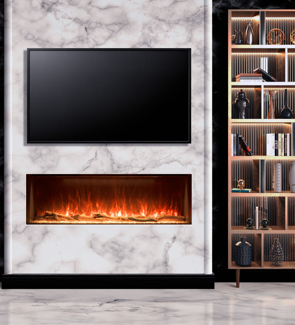 H 1800 Electric Fire for Media Walls