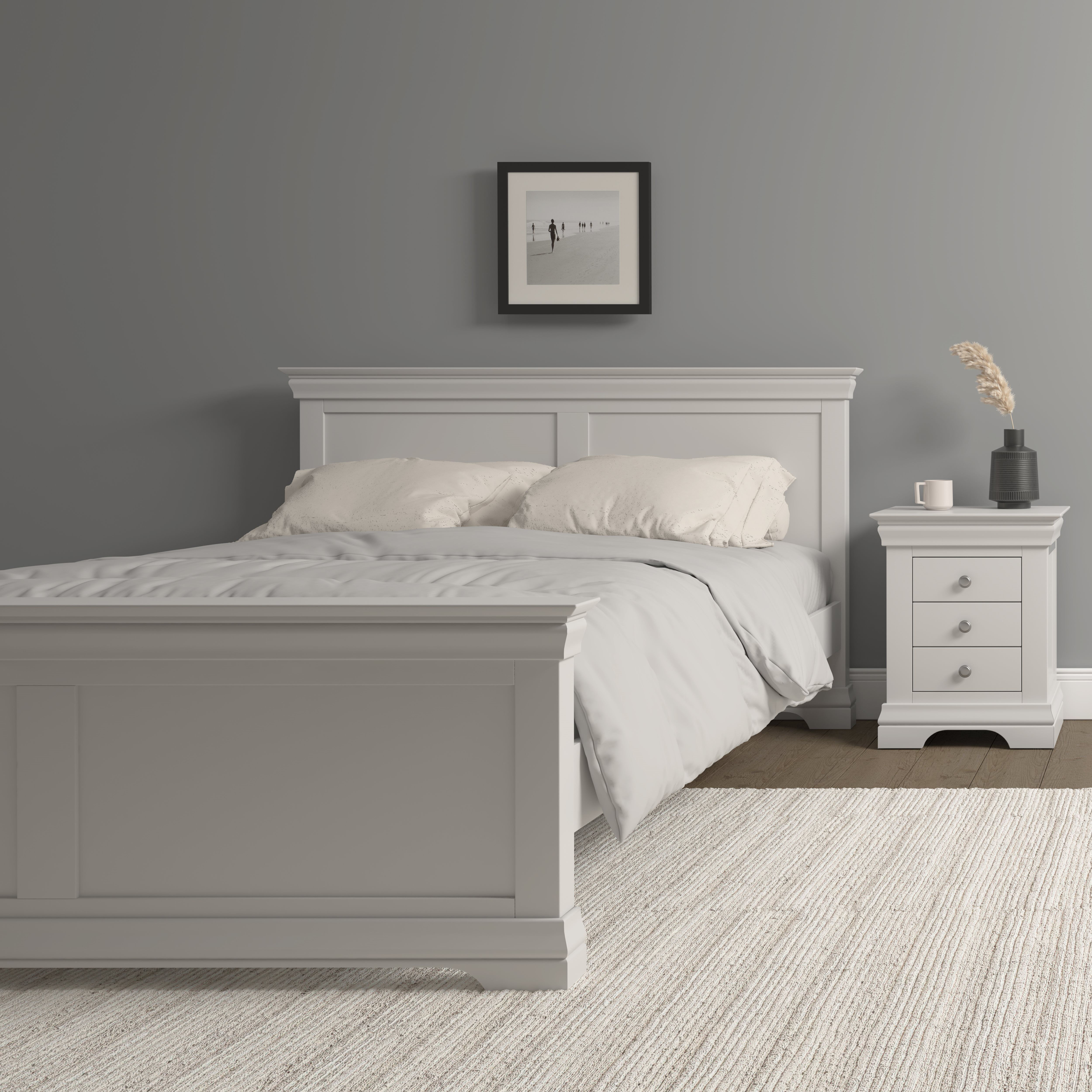 ποΈ Brampton Panel Bed β King Size (5ft) β Ivory