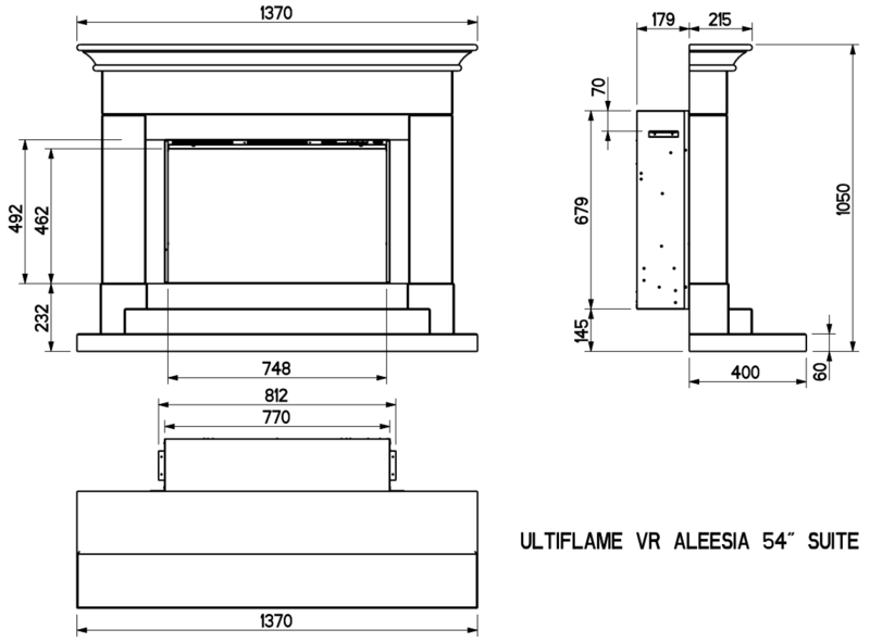 Thumbnail: DLX Aleesia 750 Electric Limestone Fireplaces