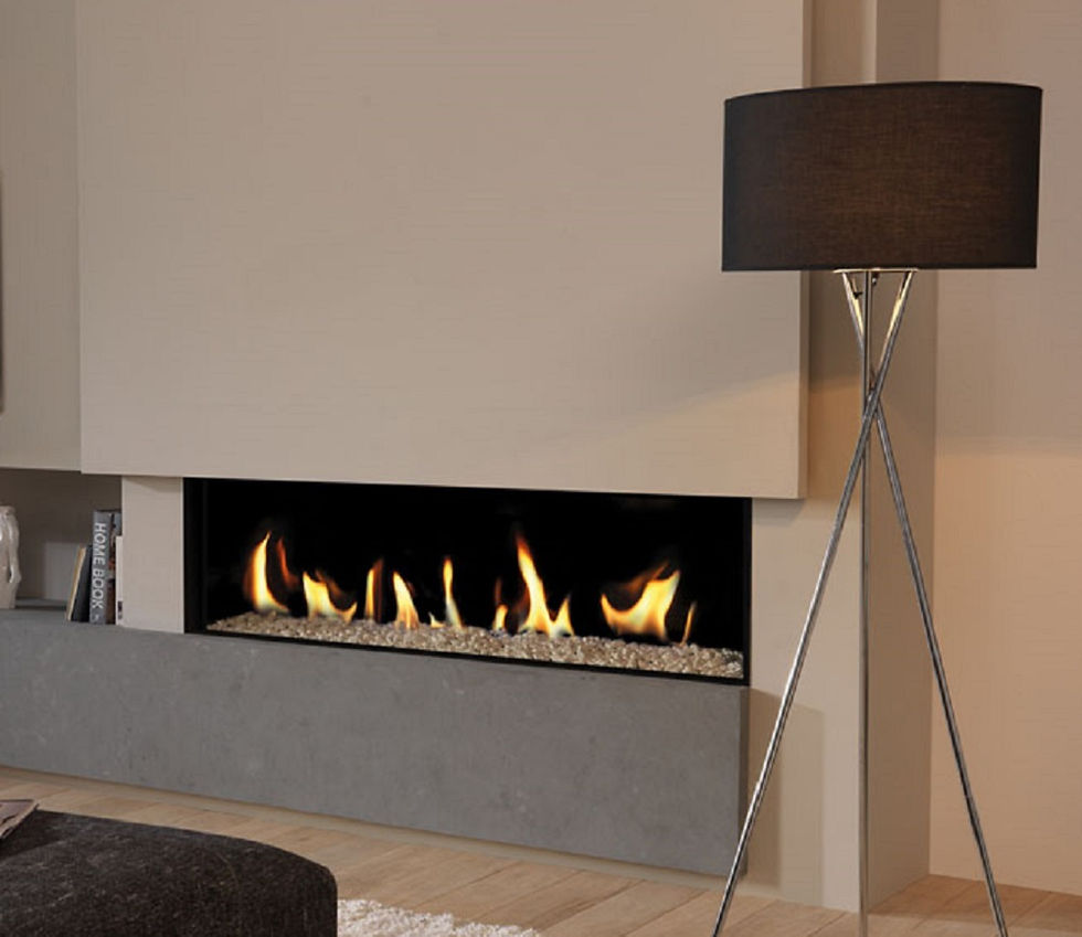 Thumbnail: Deluxe 12 Frameless Balanced Flue HE Edge Gas Fire