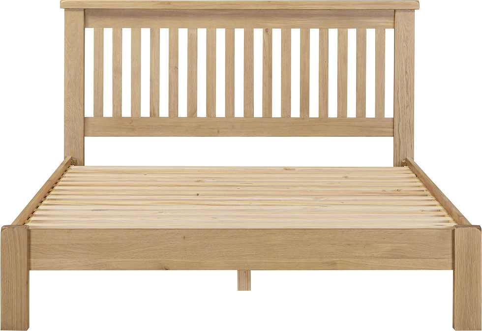 Westbury Oak 4'6 Low End Bed Natural Oak
