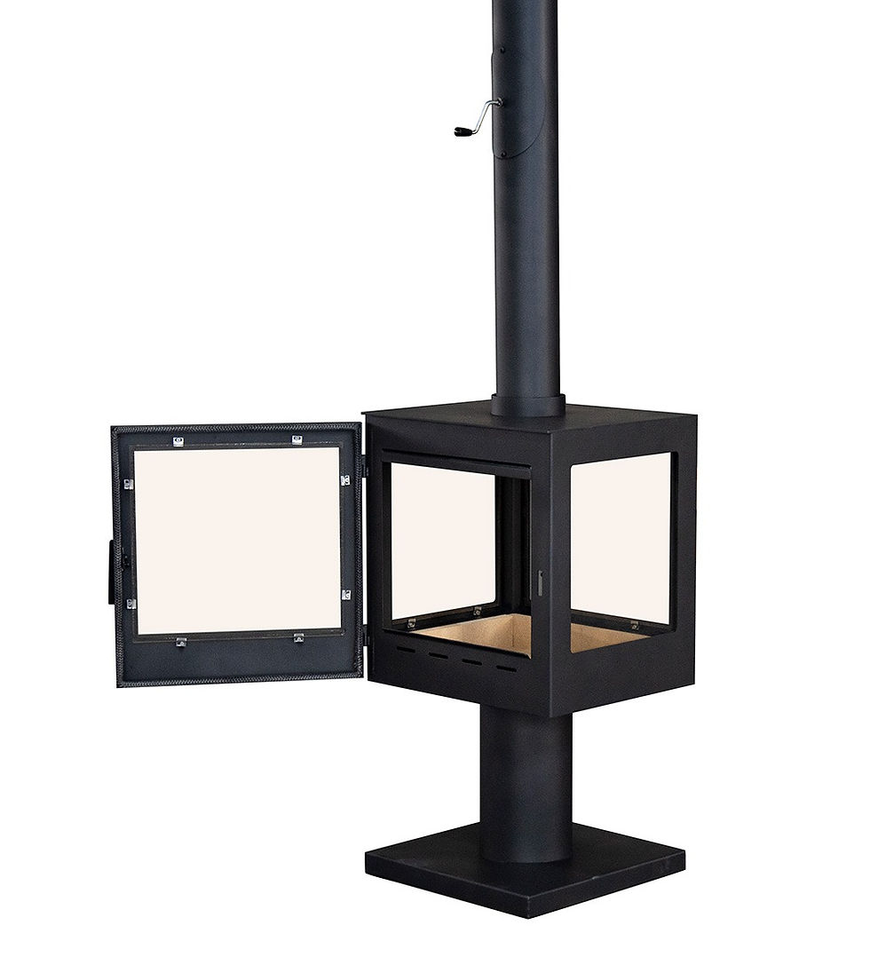 Thumbnail: WOODFORD GARDEN FIRE Stove - BLACK