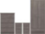Newbury 2 Door 1 Drawer Wardrobe Bedroom Set Black Wood Grain