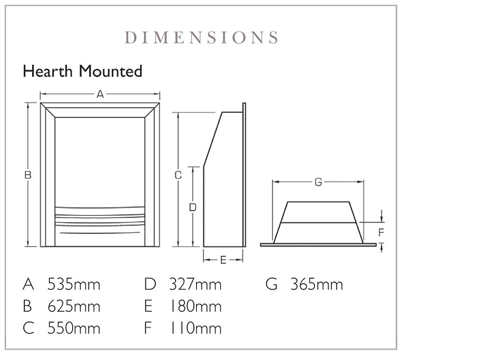 Thumbnail: Verine Frontier HE Gas Fire Hearth Mounted