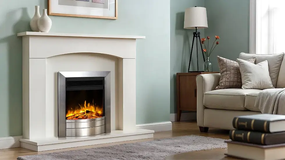 Celsi Ultra SL Essence Satin Silver Electric Fire