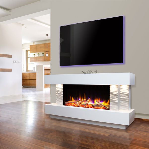 Thumbnail: Ultiflame VR Toronto 800 Illumia Suite Textured Black & White