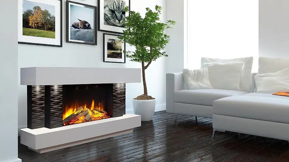 Thumbnail: Toronto S600 Electric White Fireplace