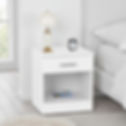 Dunbar 1 Drawer Bedside Dark Grey Compact Storage Unit