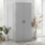 Dunbar 2 Door Wardrobe Light Grey
