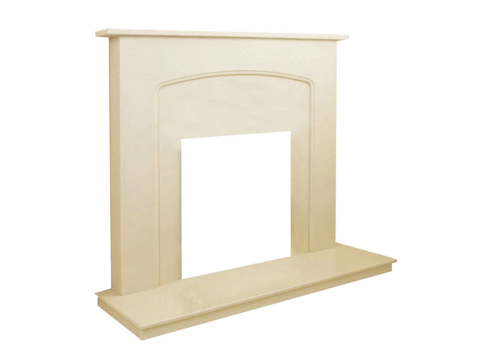 Rino Marble Fireplace 42 Inch in Pale Marfil