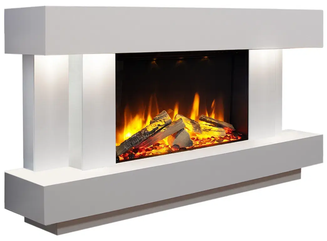 Toronto S600 Electric White Fireplace