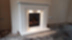 Regan Marble Fireplace Suite with Glass Fronted Gas Fire