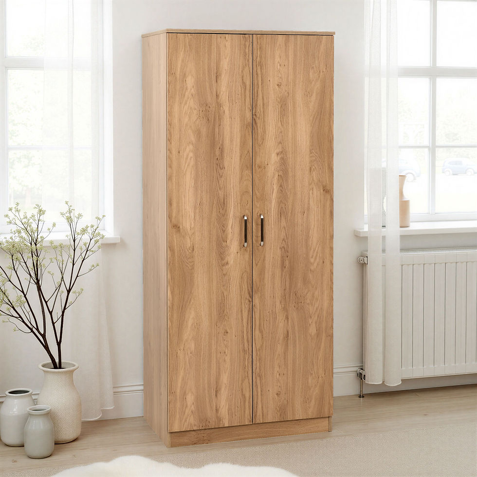 Dunbar 2 Door Wardrobe Oak Effect