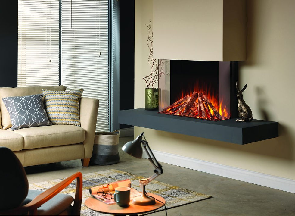 New LUX 75 Media Wall Electric Fire