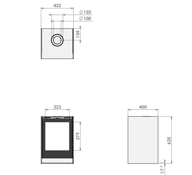 Thumbnail: Bellfires BOX Gas 45 Free Standing Balanced Flue Gas Stove