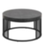 Sorrelton Round Coffee Table in Matt Black