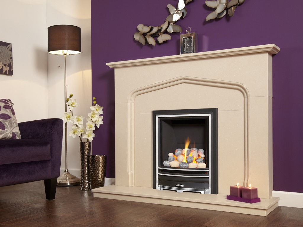 Kinder Kalahari Gas Fire Hearth Mounted Inset Gas Fire