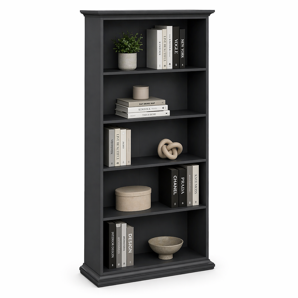 Kensington Tall Bookcase in Matt Grey