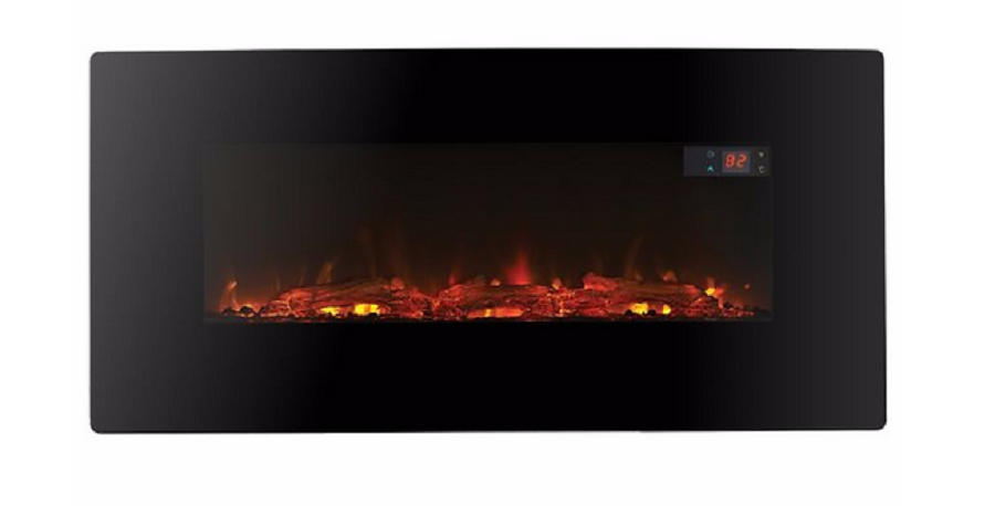 LED 1120 Black R/Control Wall Hung Electric Fire