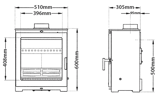 Flavel Arundel XL Wood Burning u0026 Multi-Fuel Stove - Senso Fireplaces
