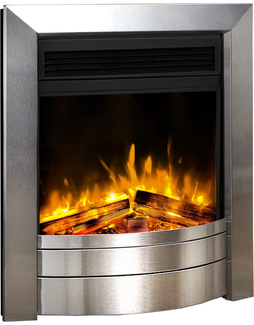 Celsi Ultra SL Essence Satin Silver Electric Fire