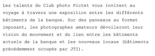 Entre Ici et Là Exhibition Statement @Pictet