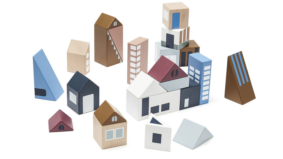 Blocs en bois de ville AIDEN