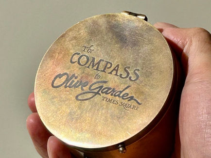 Five questions for the guys who made a compass that points to the Times Square Olive Garden