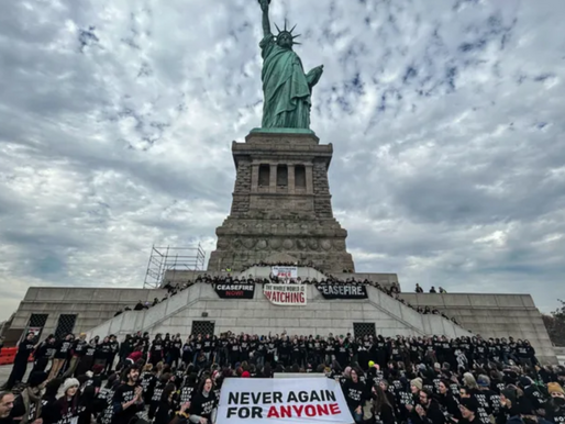 Statue of Liberty Shut Down by Protesters Calling for Gaza Cease-fire