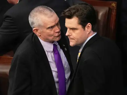 During an online fundraiser, Matt Gaetz denounced the Biden impeachment effort as unserious