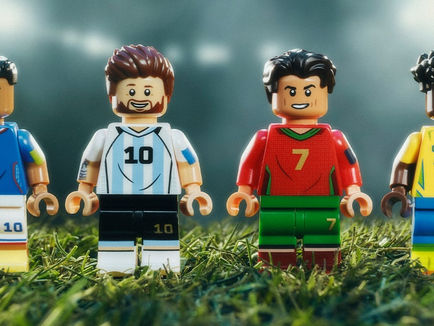 Cristiano Ronaldo, Kylian Mbappé, Lionel Messi and Vini Jr. Immortalized in New "LEGO Editions" Collection