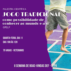 II Semana de Boas-Vindas DEF - 2025.1