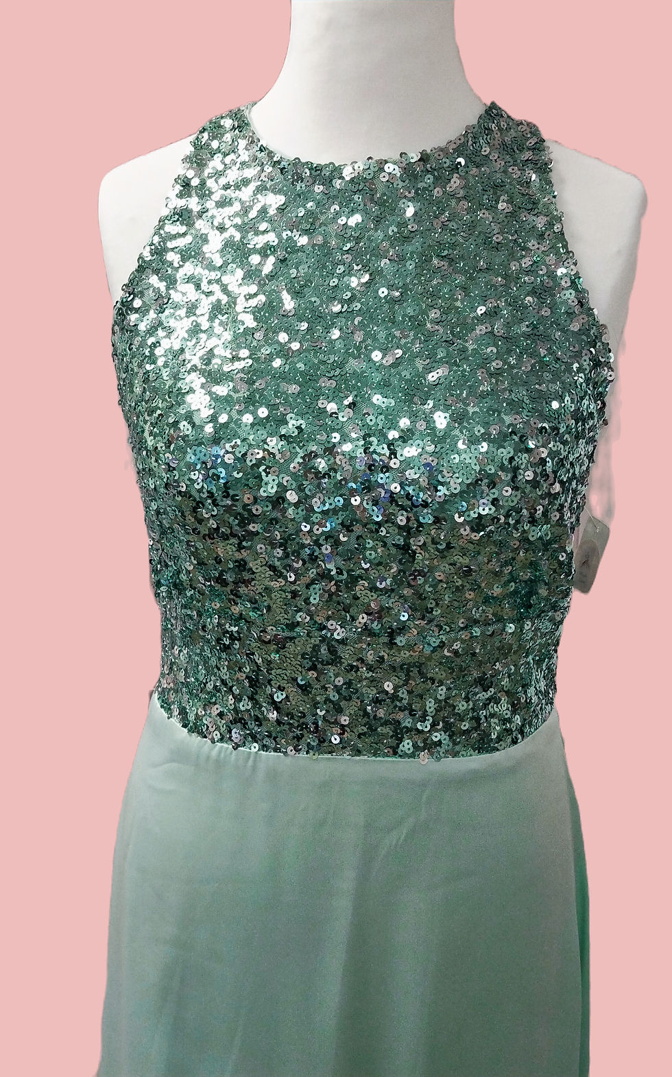 Sequins Robe Longue Corsage Maryline Devaux Création Fréjus
