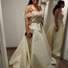 Suivi de création sur mesure mariage Maryline Devaux Fréjus