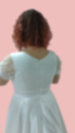 Joséphine robe empire corsage dos Maryline Devaux