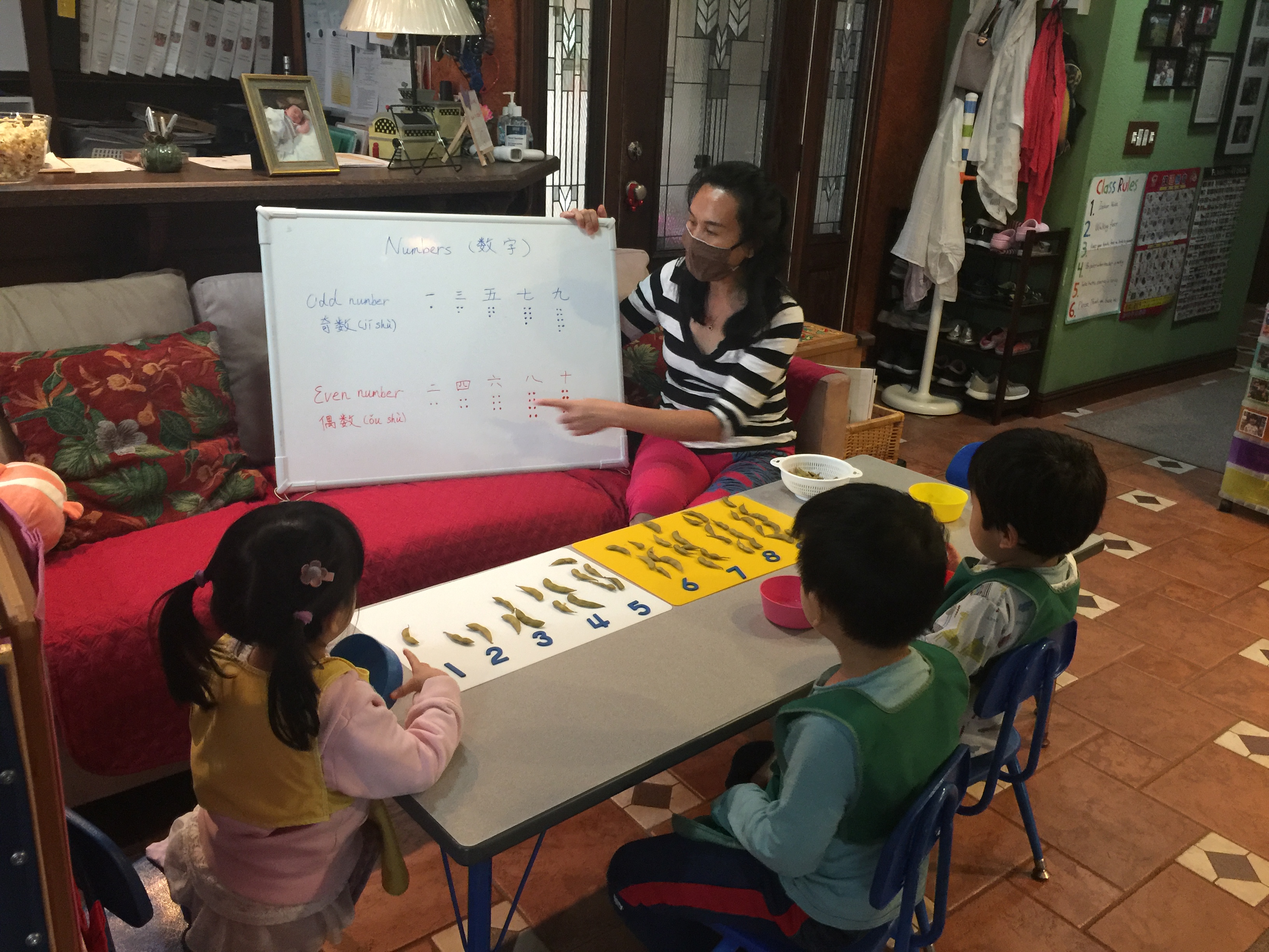 Numerals & Counters with Edamame