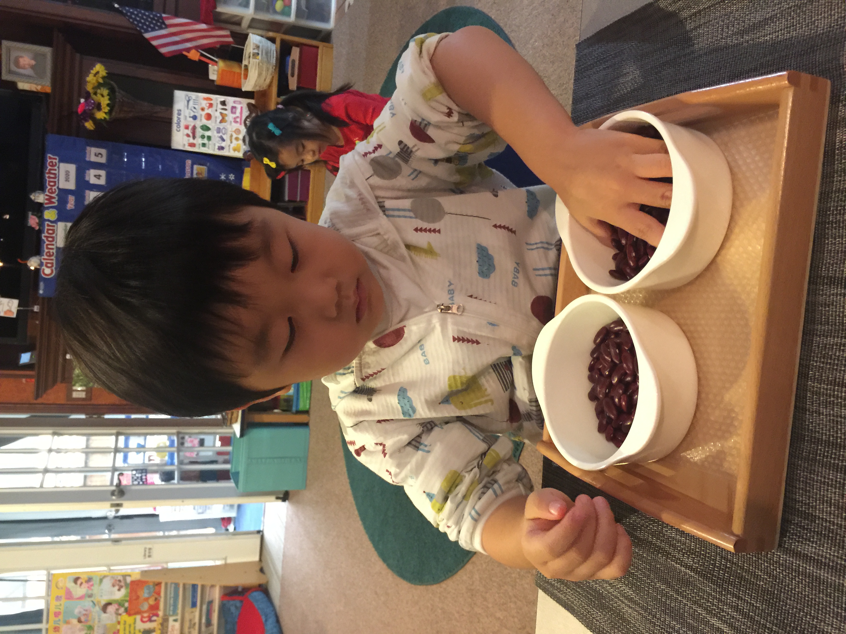 Bean Transfer with Whole Hand