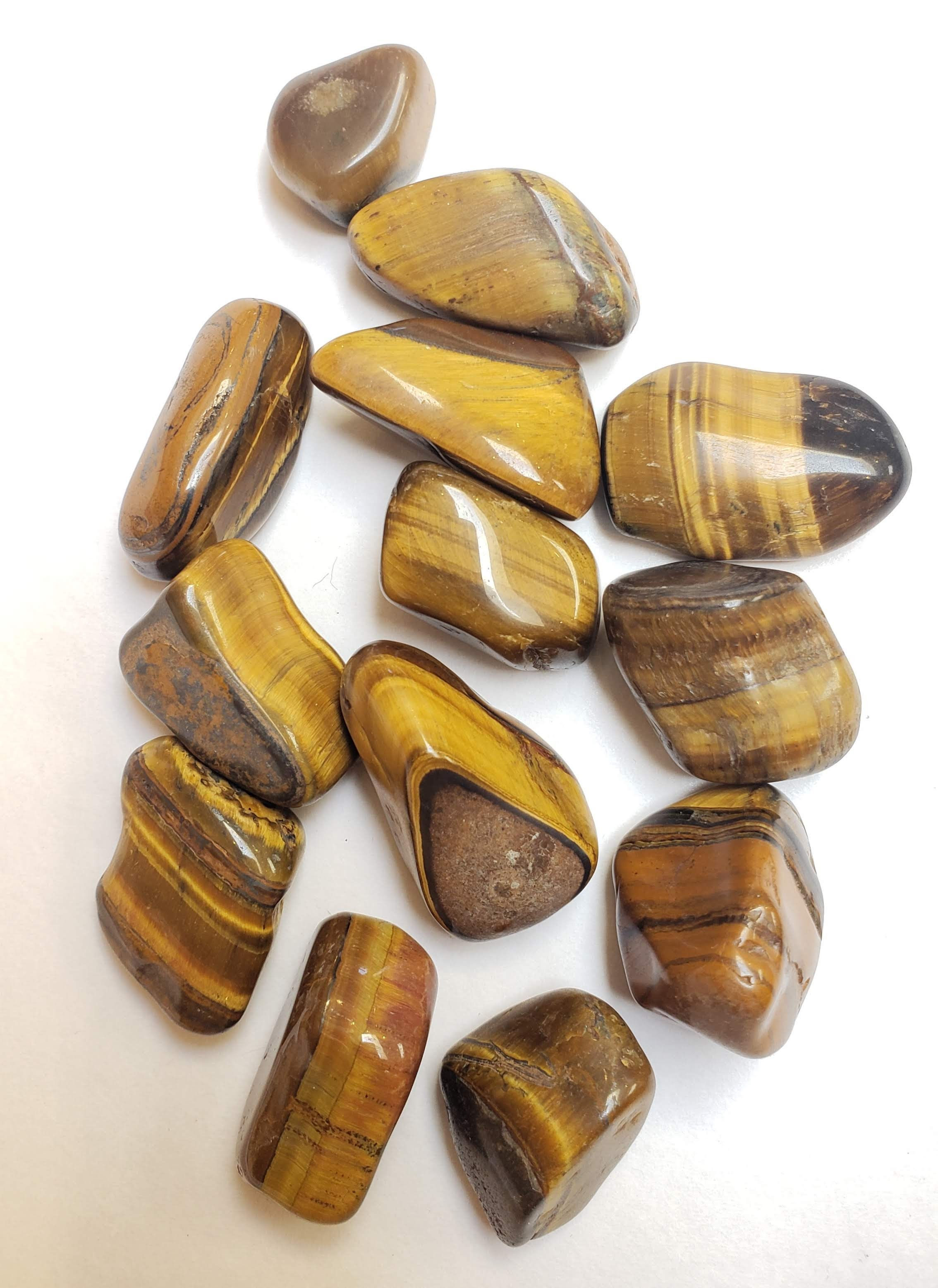 Tigers Eye Tumbled Large