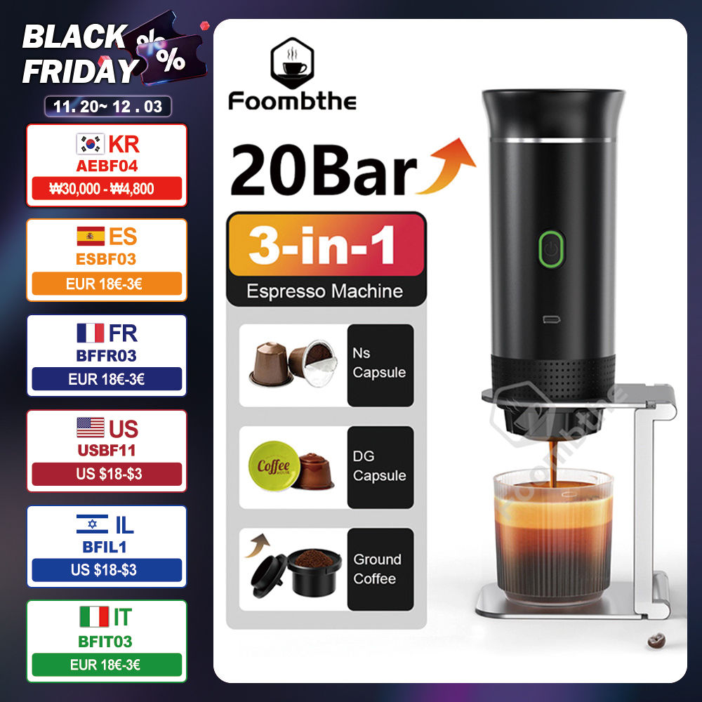Wireless Electric Portable Espresso Coffee Machine