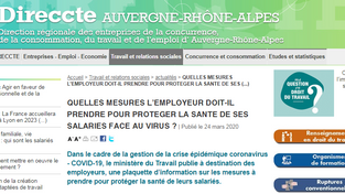Quelles mesures l'employeur doit-il prendre pour protéger la santé de ses salariés face au virus ?