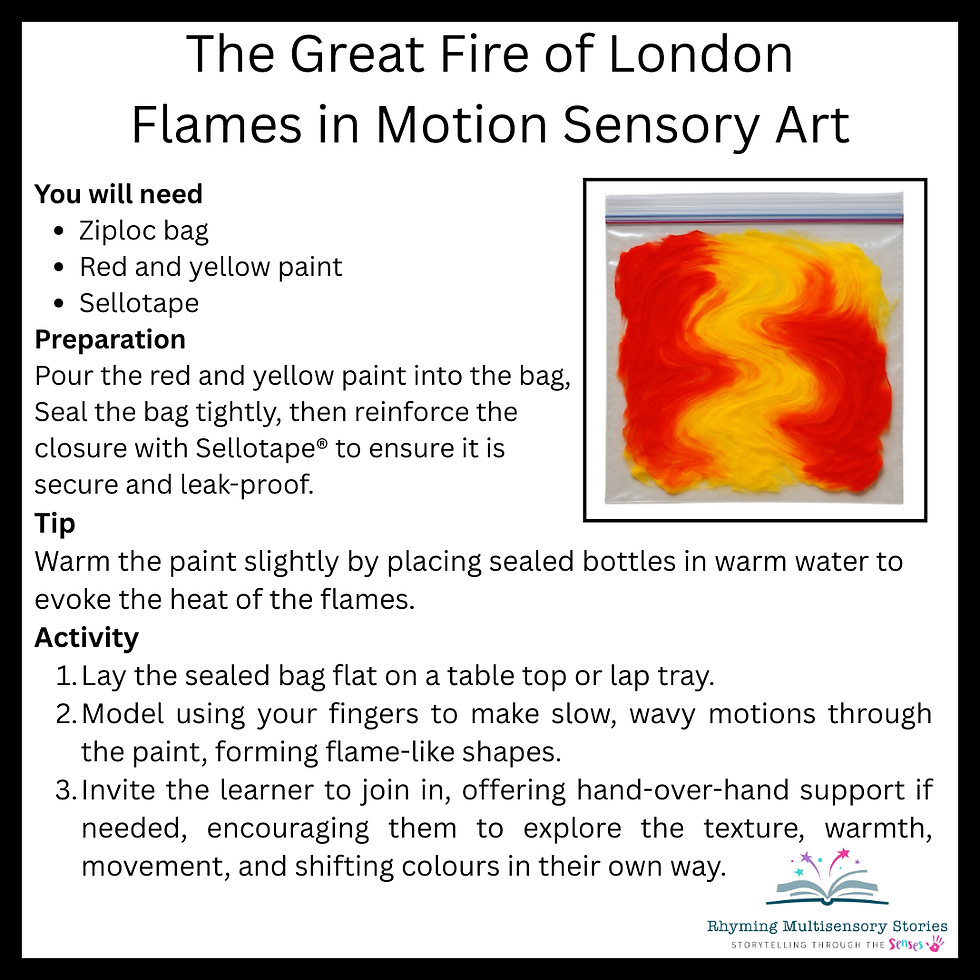 Flames in Motion Sensory Art