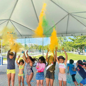 Colônia de Férias agita condomínio, com diversão, esporte e muita criatividade