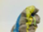 Lehmklumpen mit verlaufender Farbe