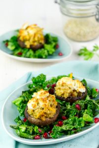 Gefüllte Champignons